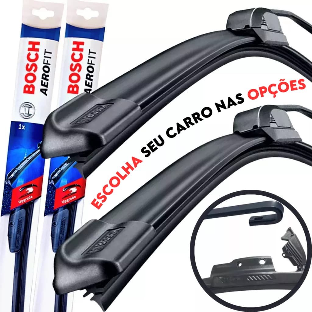 Par Palheta Limpador de Para-Brisa Dianteiro Original Bosch