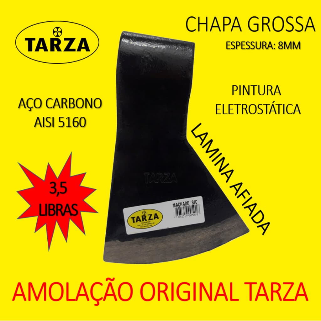 Machado Forjado Maciço Tarza Sem Cabo