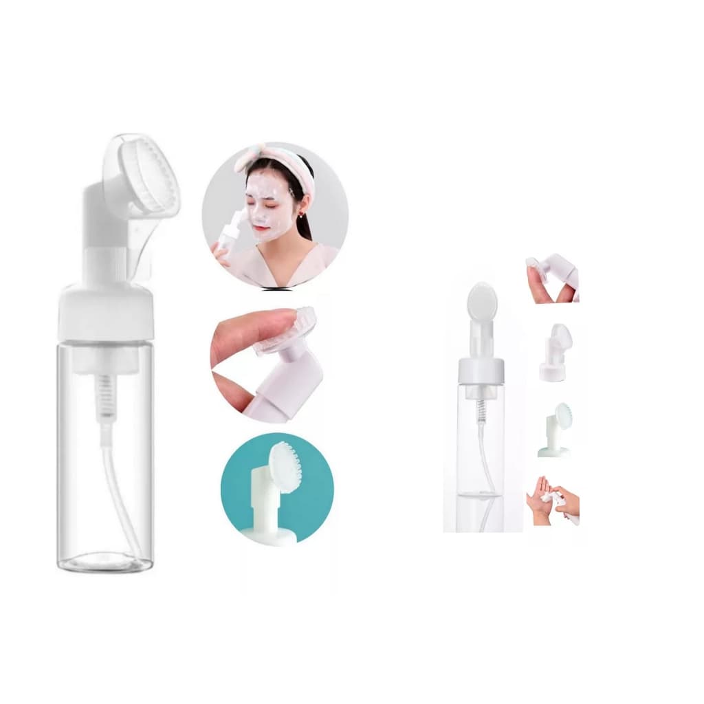 Frasco Pump Espumado Higienizador Com Escova De Rosto Skin Care