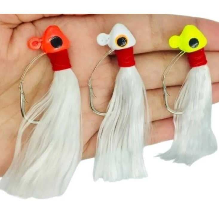 ISCA ARTIFICIAL PARA PESCA MUTUCA XUXINHA  KIT 03- UND 01 DE CADA COR