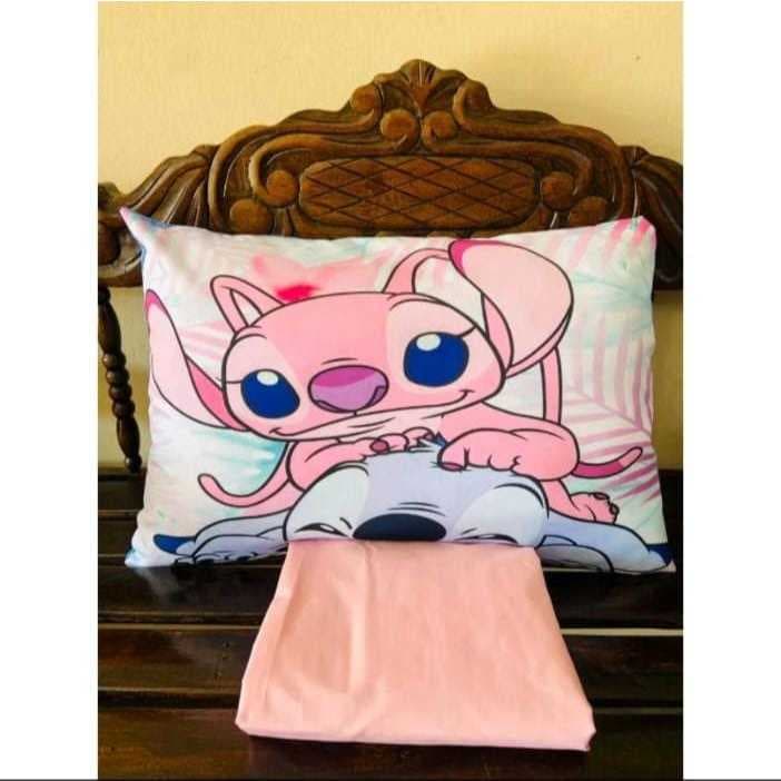 Jogo de Lençol Solteiro 2 Peças Infantil Kids Estampas Coloridas Preço Imperdivel - Stitch