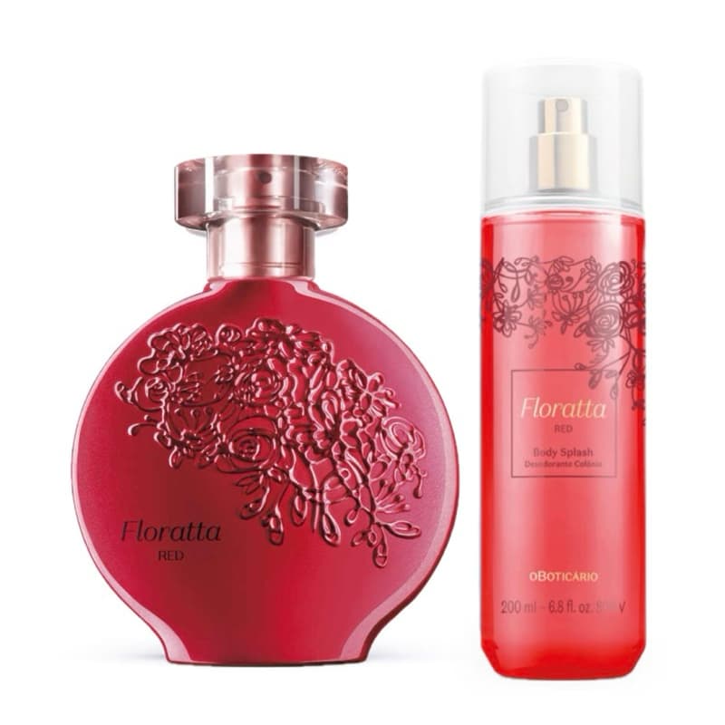 kit Presente Floratta Red: Desodorante Colônia 75ml + Body Splash 200ml