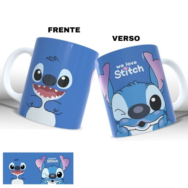 Caneca Personalizada Stitch Lilo Disney