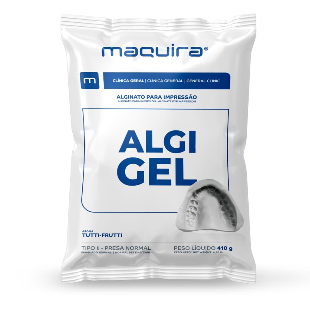 Alginato Algi-Gel Tipo II 410g - Maquira | Moldagem Odontológica e Artesanal