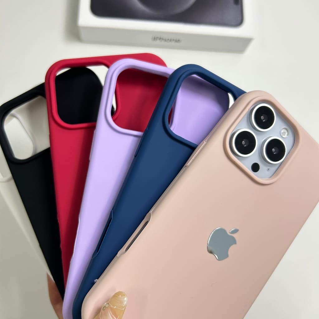 Capa Capinha de para iPhone 15 15 Pro 15pro Max 15 Plus Telefone Resistente a Quedas de Silicone Líquido Simples Premium
