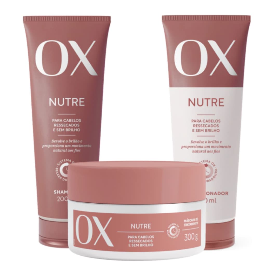Kit Ox Nutre - Shampoo, Condicionador e Máscara