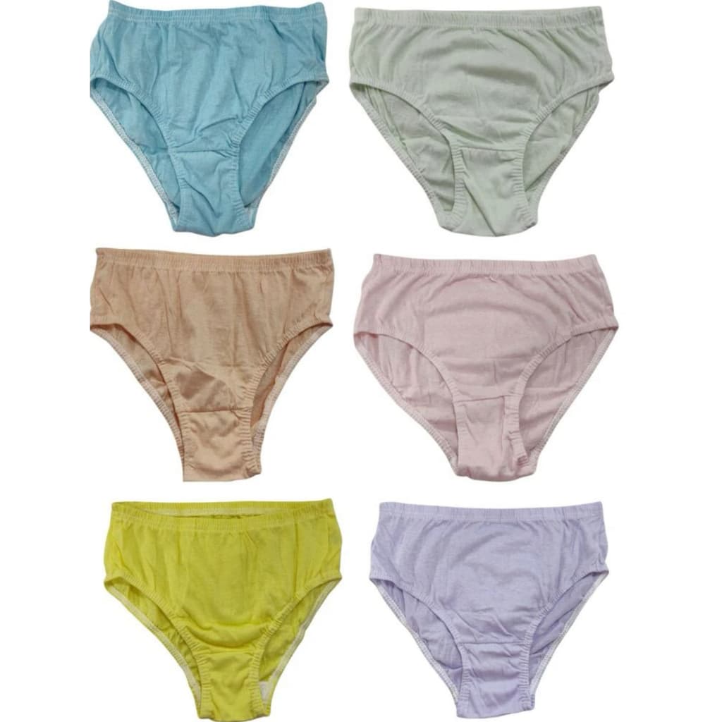 Kit com 6 Calçola Para Senhora Grande Algodão Cores Variadas