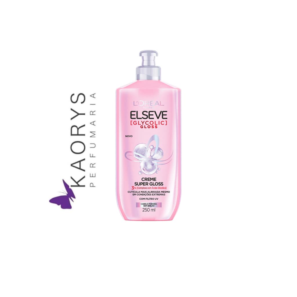 Creme Para Pentear Super Gloss L'Oréal Paris Elseve Glycolic Gloss 250ml