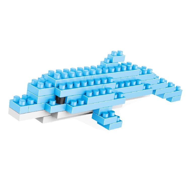blocos de montar golfinho presente ideal para que gosta de puzzles e legos ou blocos de montar versão mini