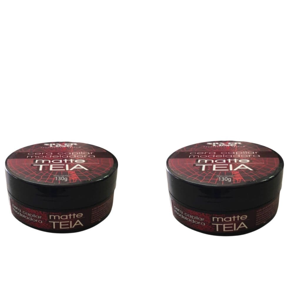 KIT SILVER LINE COM 2 CERA CAPILAR MODELADORA MATTE TEIA 130 G