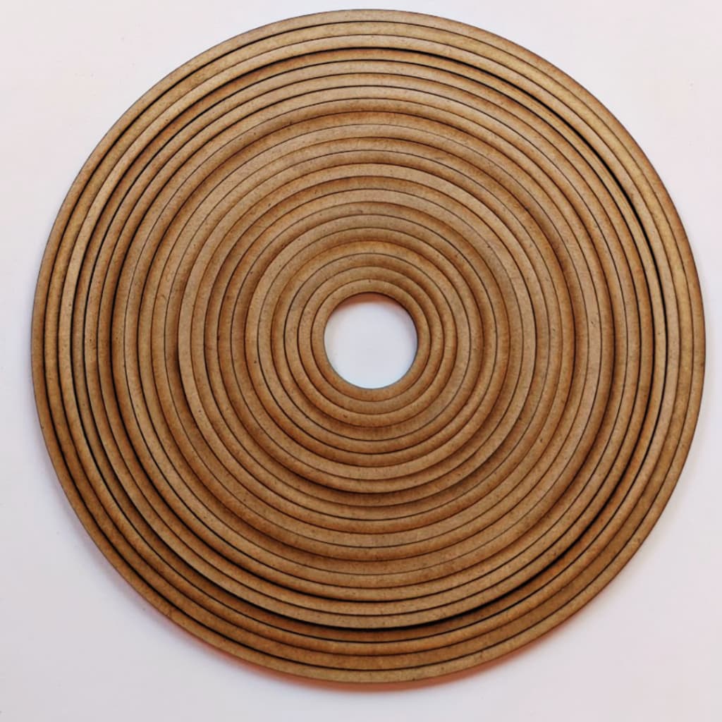 Kit de aros em MDF - 22 unidades - do 25 ao 4,5 cm - Molduras Decoração Bastonetes - 3mm