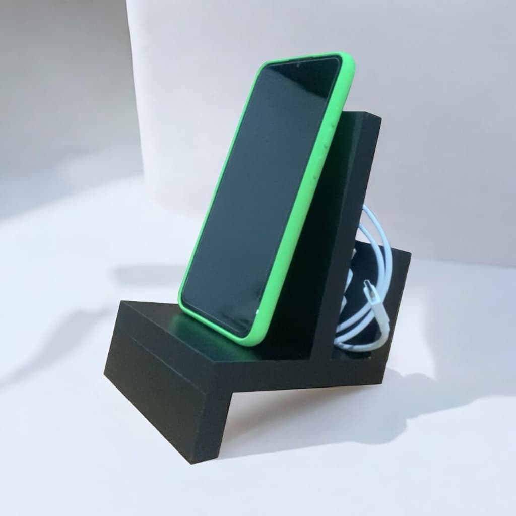 Suporte Celular e Carregador de Bancada