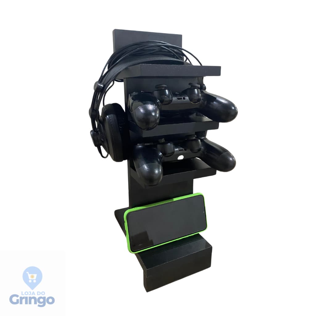 Suporte Controle Vídeo Game Celular e Fone de Ouvido PlayStation Headset xbox