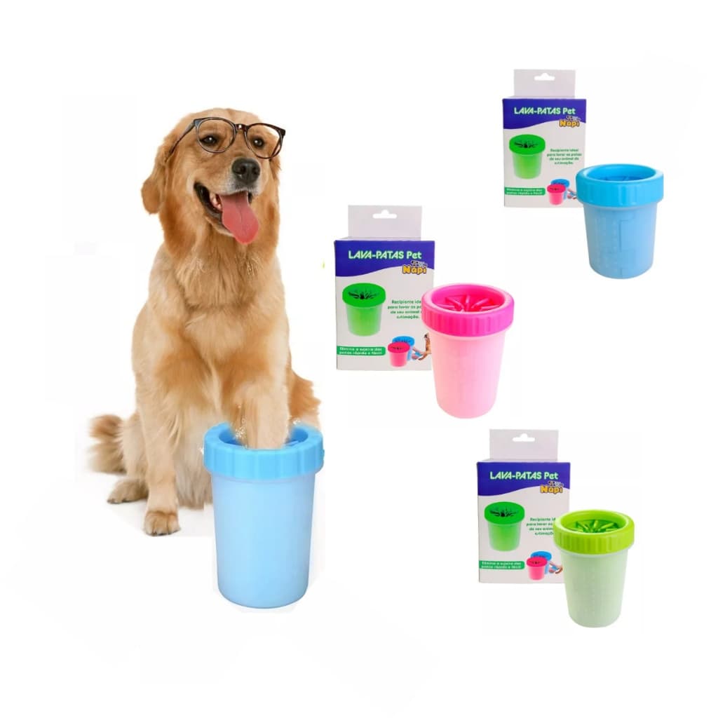 Lava Pata Pet Higiênico Patinhas Limpas Cães Gatos