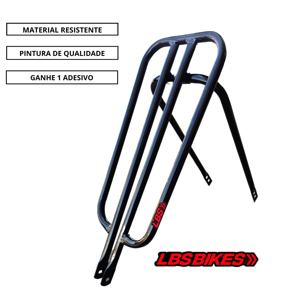 Garupa Bh Reta bagageiro para bike Montadinha da LBS Material de Alta Resistençia