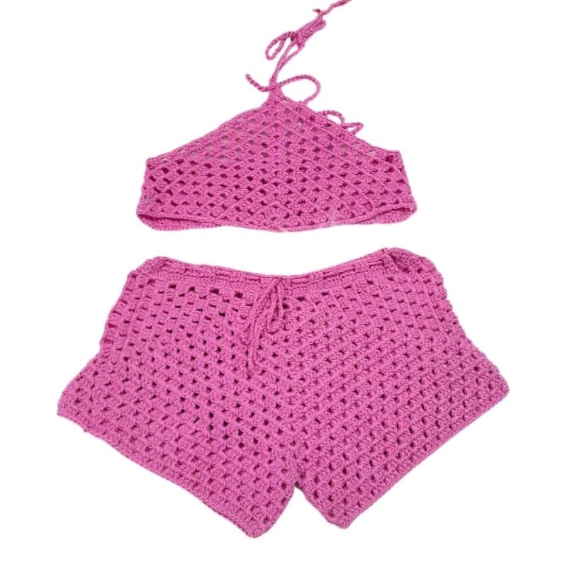 conjunto de crochê infantil