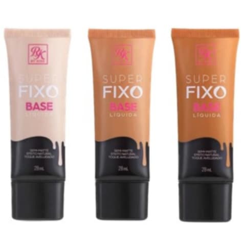 Base Líquida Super Fixo RK By Kiss - Natural, Creme, Avelã, Cappuccino Oferta