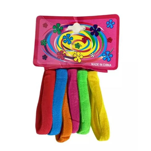 Elásticos para cabelo kit com 6 coloridos acessórios para cabelo feminino