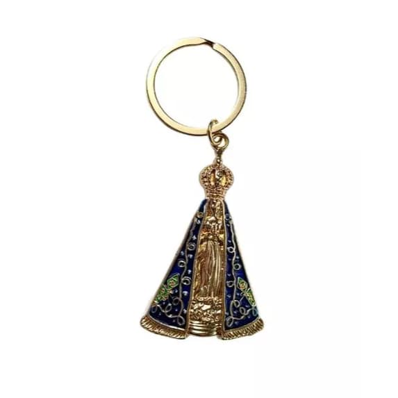 Chaveiro de metal padroeira Nossa Senhora de Aparecida lembrança presente