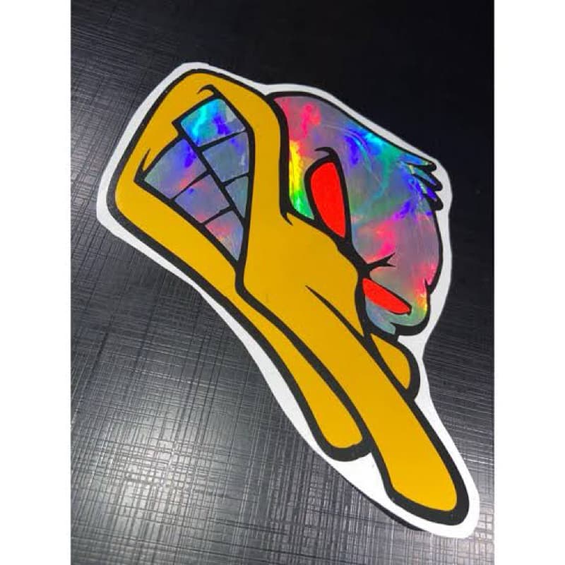 adesivo pato grs holográfico