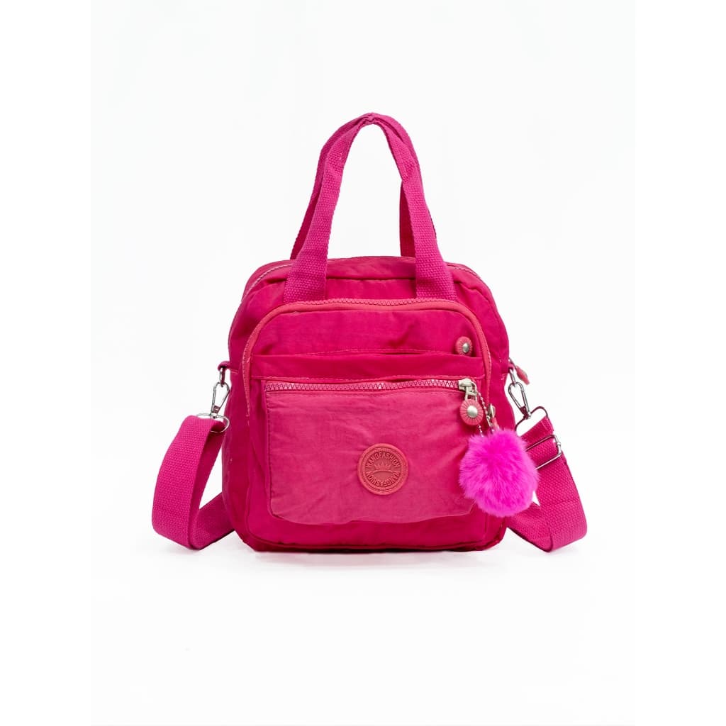 Bolsa Mochila Feminina Nylon Transversal Ombro Mochila Importada 3 em 1 bolsa de mão