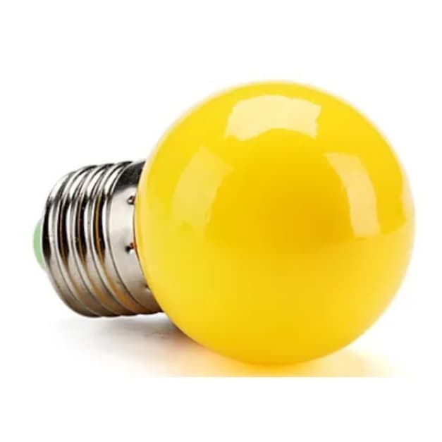 Lâmpada Bolinha Decorativa/ Amarelo, Vermelho, Azul, Branca