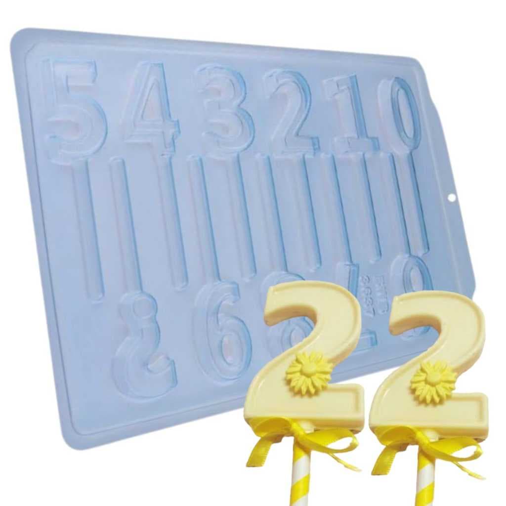 1 Forma para Chocolate modelo VELAS DE CHOCOLATE Cod. 3637 Simples - BWB