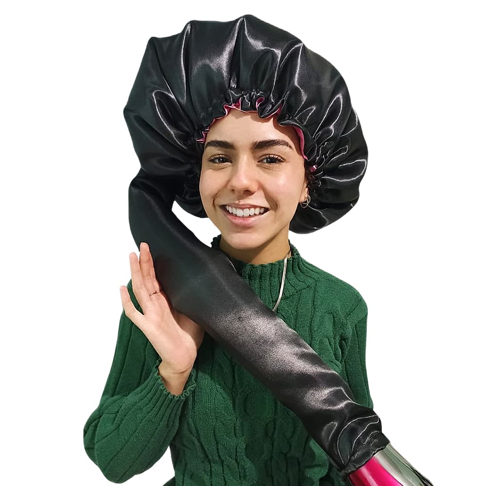 Difusora Toca Touca Seca Cabelo Cachos Anti Frizz Original Difusora Ponytails
