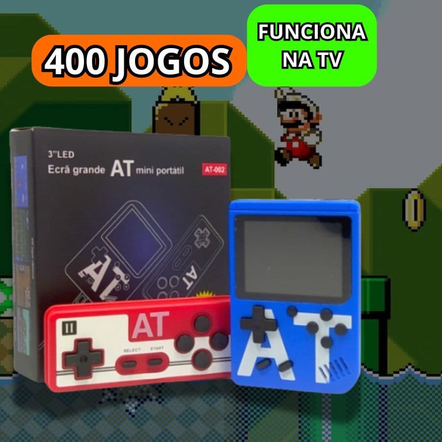 Video Game PSP Portatil 400 jogos em 1 - Conecta na TV- Gameboy Retrô Classicos TV