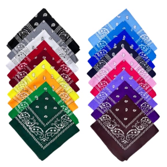 Bandanas Lenço Estampada Para Cabelo Pescoço Mascara Moto Rock Moda 55*55cm