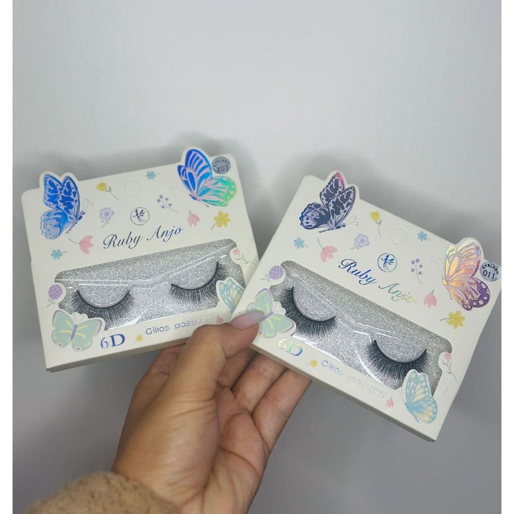 Lindo Cílios Postiços Lash Natural Medio e Cheio Olhar Marcante Ruby Anjo