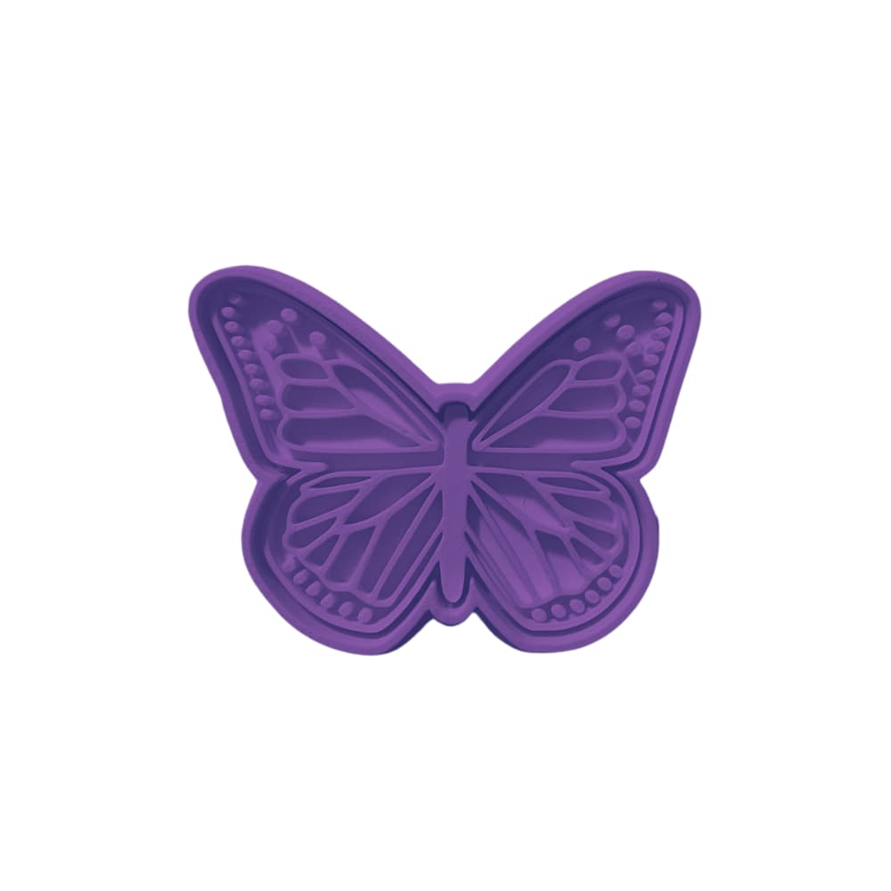 Cortador de Biscoito com Carimbo 7cm - Borboleta, Butterfly
