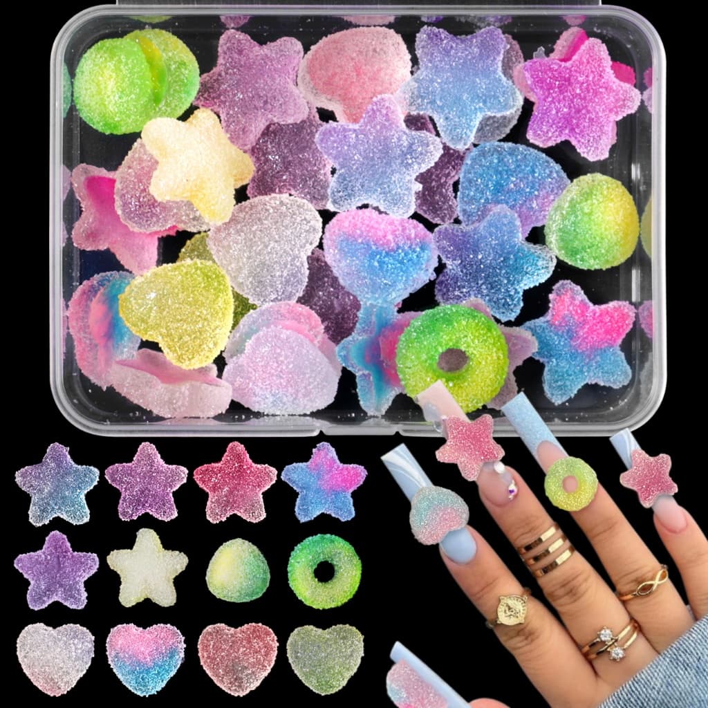 Unhas Artesanais Decoração de Unha Adesivos Strass para Unhas Divertidas joias de unha