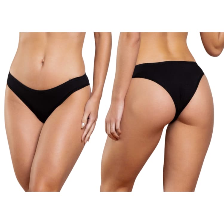 Kit com 10 Calcinhas Tanga Conforto de Microfibra com Forro 100% Algodão