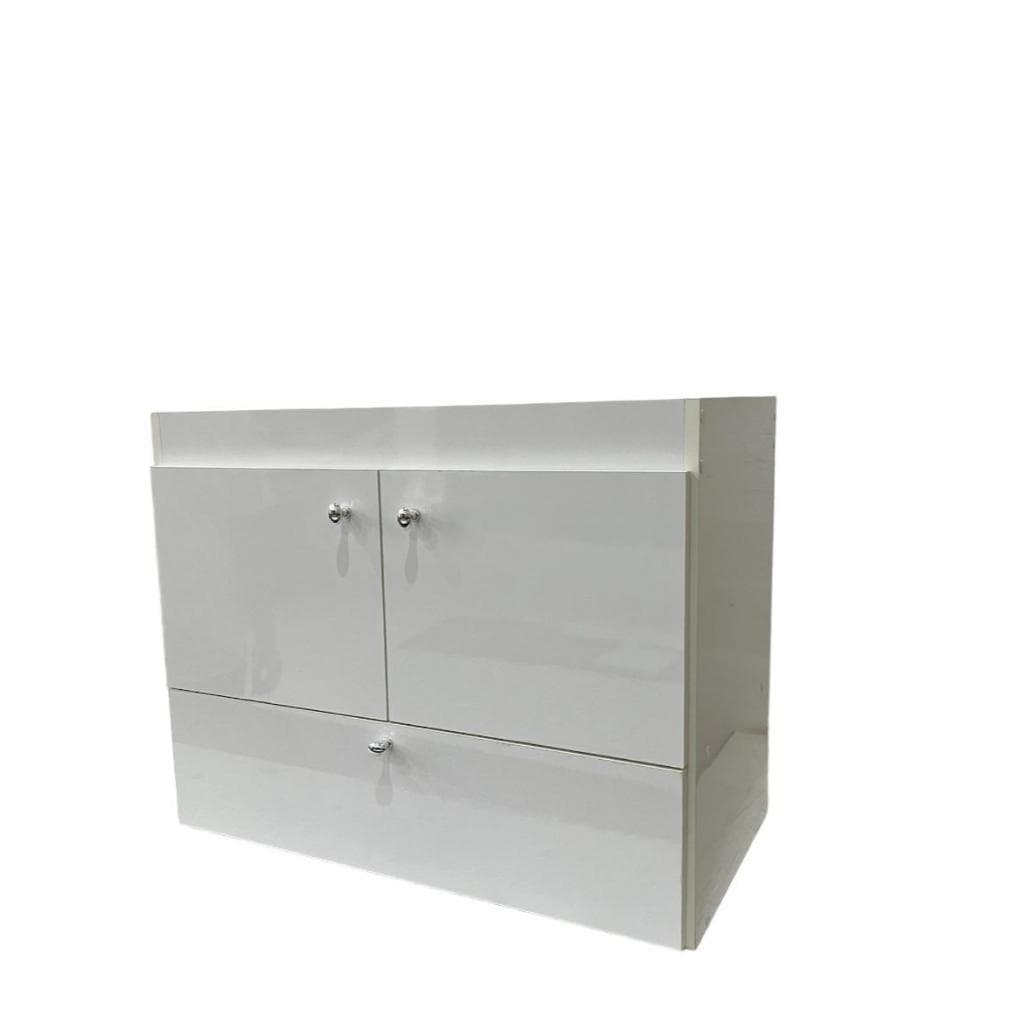 Gabinete 60Lx55Ax40P Puxadores PONTO (BOLINHA) Móveis Banheiro JTR com Gaveta JTR