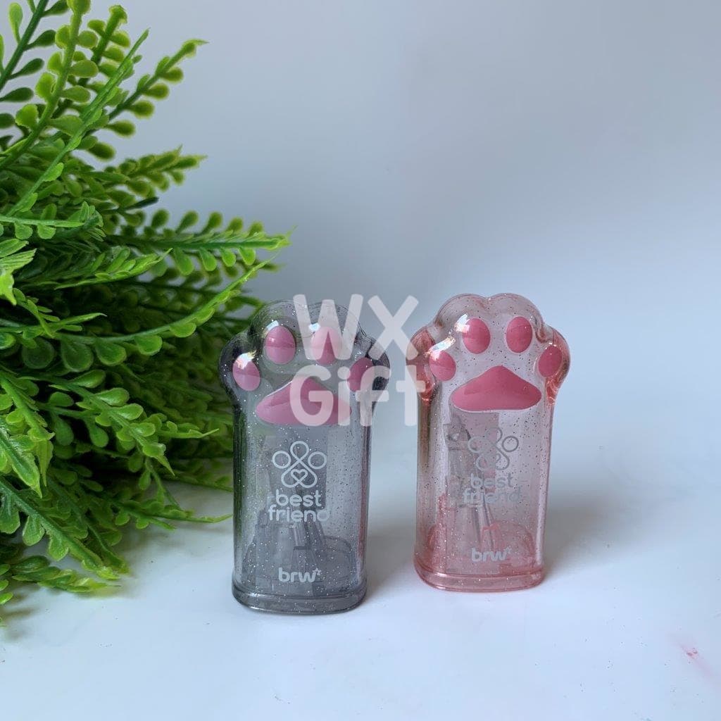 Apontador Patinha Gatinho Fofo com Depósito Transparente - KC/ WX Gift