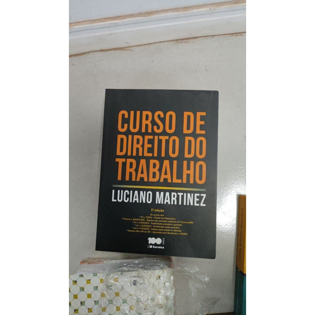 Livro Curso Direito Do Trabalho Luciano Martinez 5 Edição Editora Saraiva