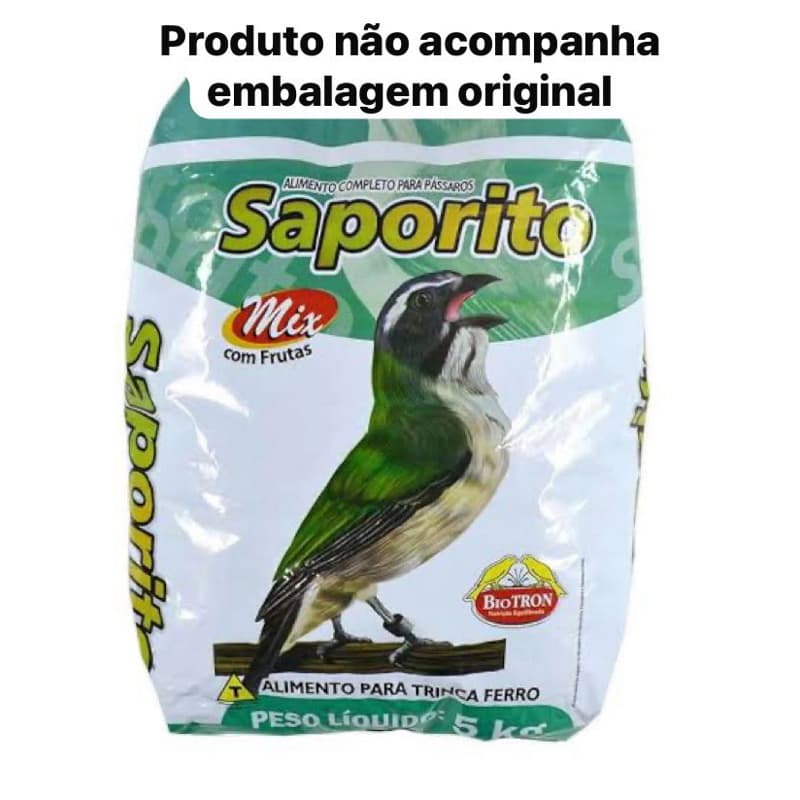 Saporito Mix Para Pássaros 1Kg A granel Biotron - ENTREGA IMEDIATA