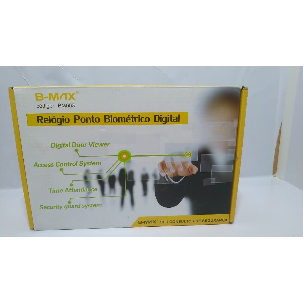 Relógio De Ponto Biometrico Digital Eletronico Bivolt Lcd b-max bmax bm003