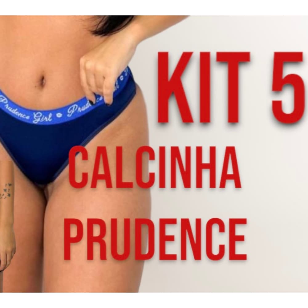 Zed Gringas Calcinha de Algodão Cós com Elástico Feminina Confortável