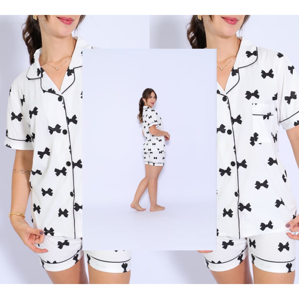 Pijama Zed Gringas Americano com Botões, Confortável, Ideal para Maternidade e Pós-Cirúrgico