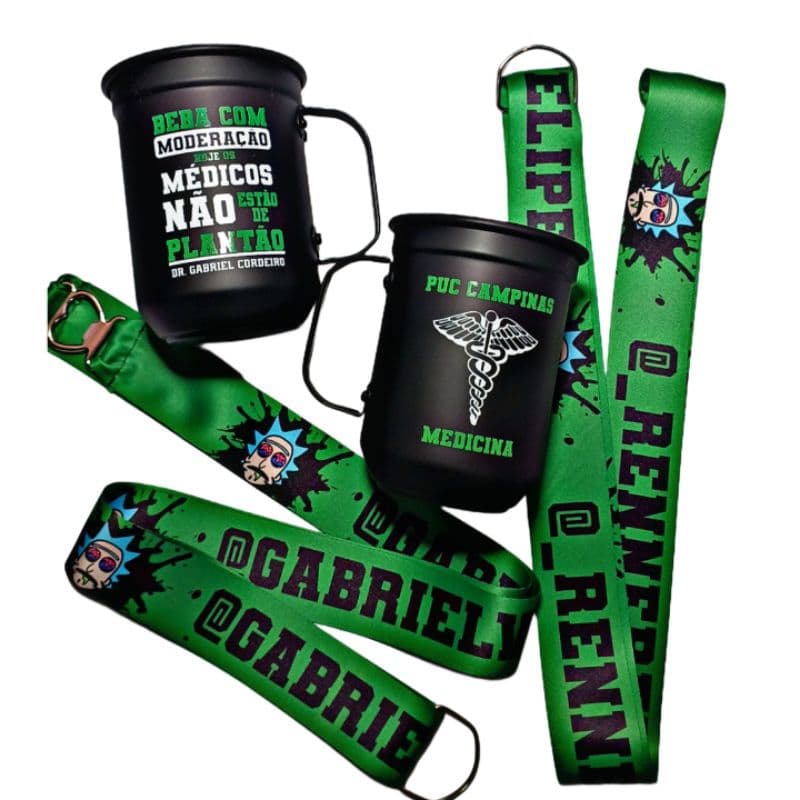 Caneca de alumínio com tirante - Caneca com tirante -  Caneca de alumínio   - Caneca  personalizada - 600ML