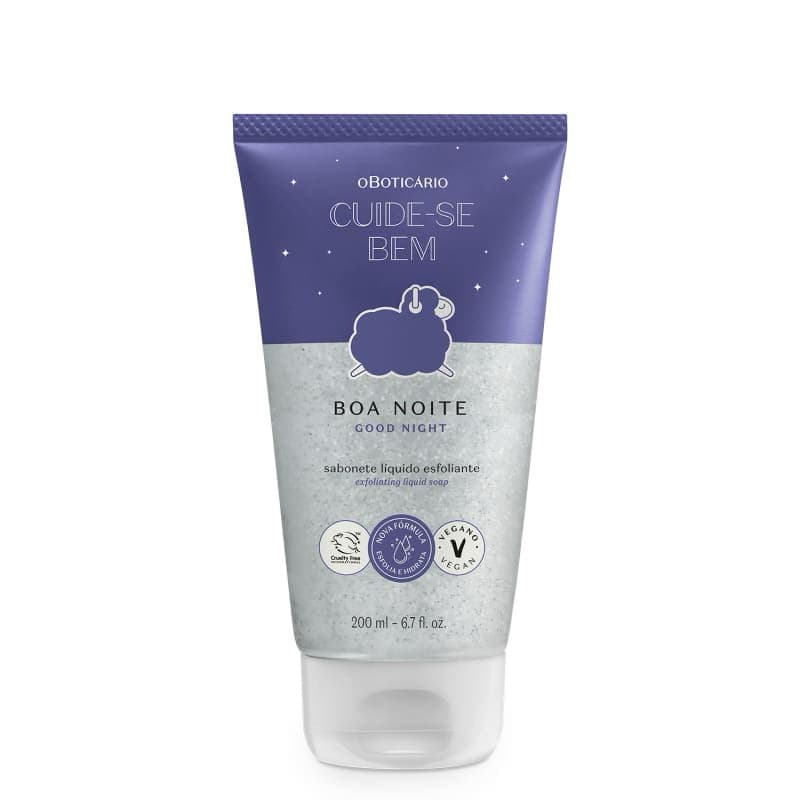 Sabonete Líquido Esfoliante Corporal Cuide-se Bem Boa Noite 200ml
