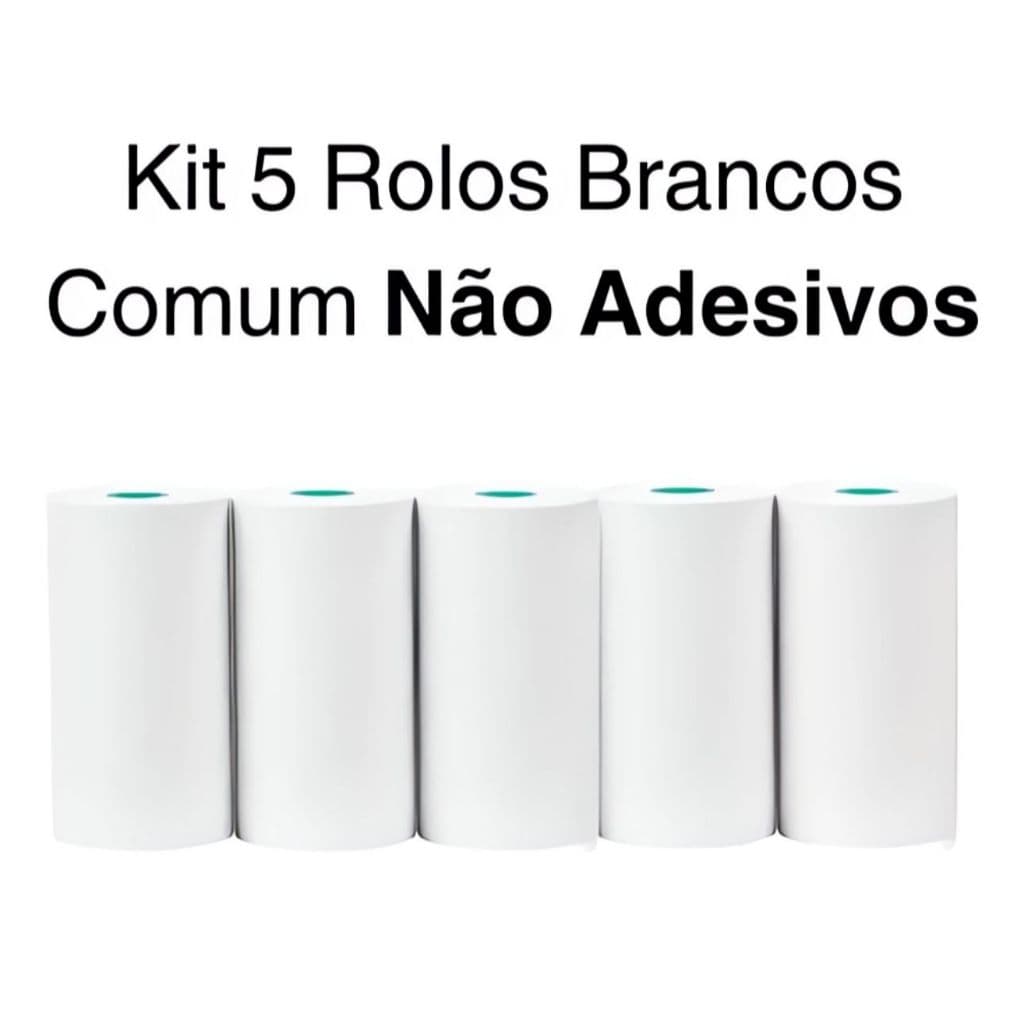 5 Rolo Papel Térmico 57mm X 10m Foto PARA Mini Impressora Câmera