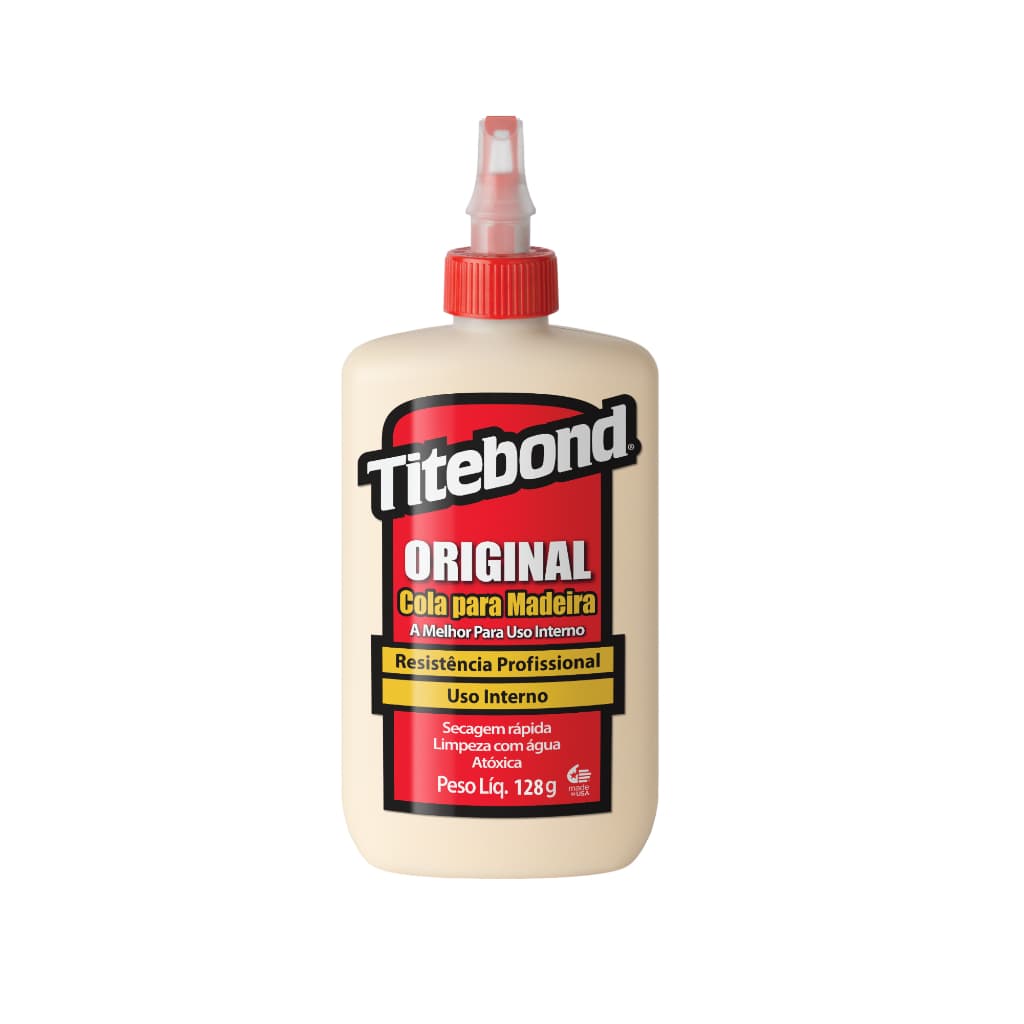 Cola Líquido Titebond Original, Cola Para Madeira, De 255g - Creme