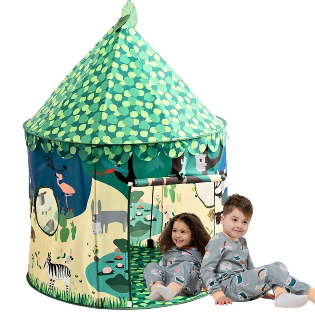 Barraca Infantil Grande Casinha na floresta Zoo Cabana tenda Toca Dobrável Menino Menina Shopx