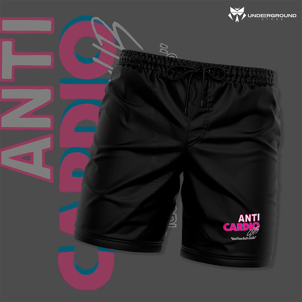 Short Tectel Praia Anticardio Verão Academia Fitness Notcardio Maromba Gym