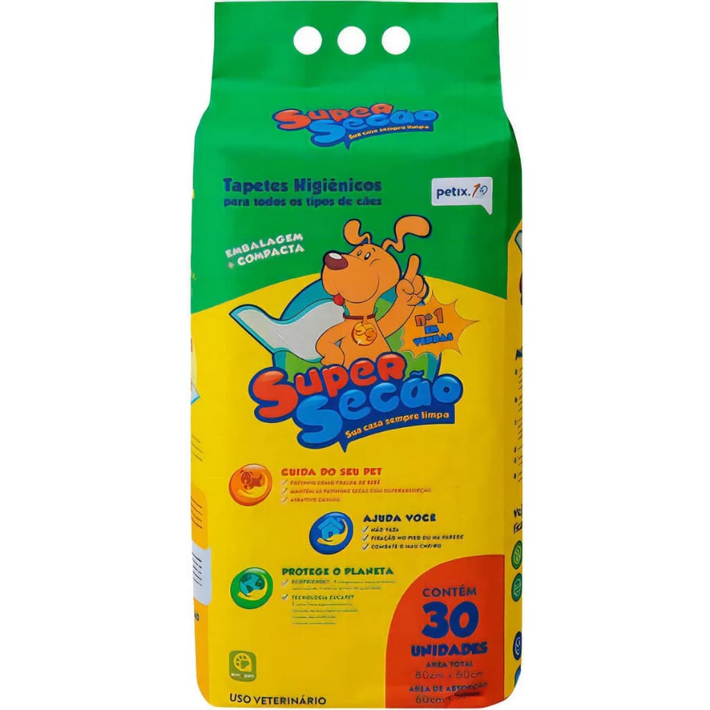 Tapete Higiênico Pups Sanithy Prime 80×60 com 30 Unidades
