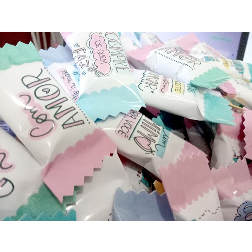 Balas Personalizadas/Frases para Clientes/Brindes/Logo Empresa/Mimo