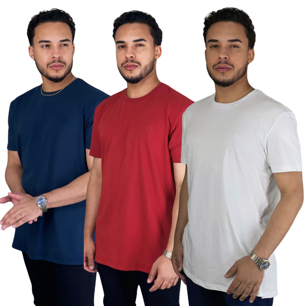 Camiseta Masculina camisa  Básica Tecnológica Anti Odor